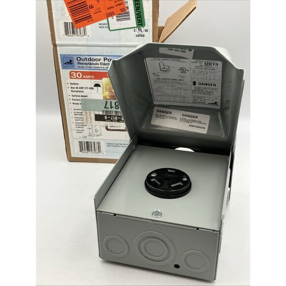 Midwest Electric Products 30 Amp Temporary RV Load Center Power Outlet - Picture 1 of 10